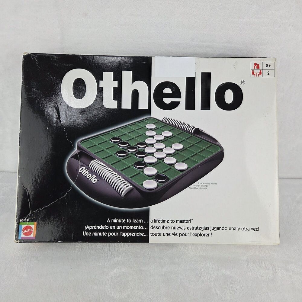 Vintage 2005 Othello Strategy Board Game Complete No Instructions Mattel